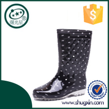 botas de lluvia de PVC impermeable zapatos zapatos de mujer de china